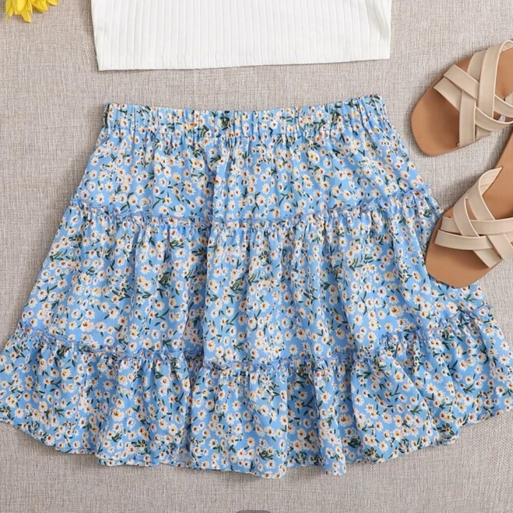 Floral Layered Skirt